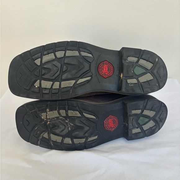 Justin Men's SE4688 Driller Brown/Green Steel Toe Work Boots size 9.5 D mens - Picture 5 of 6